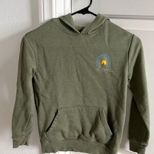 Cat & Jack Olive Hoodie with Sun Graphic
